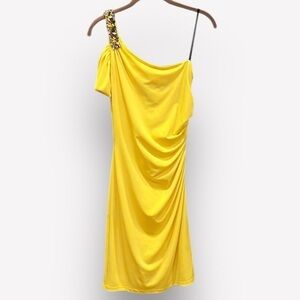 🐠New David Meister off shoulder dress ruched bejeweled